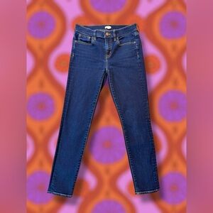 J. Crew Dark Indigo Stretch Skinny Jeans